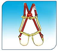 Nylon Safety Belt with 12mm Thick 3Mtr.Nylon rope with Full Body Harness 